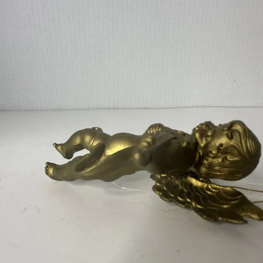 Gold‎ Hanging Cherub Playing Violin Decoration  Lightweight Holiday Decor